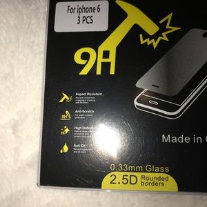iPhone 6 clear glass screen protector